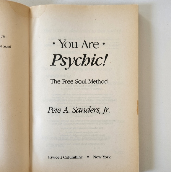 You are psychic! Book by Pete A. Sanders, Jr. - Picture 5 of 14